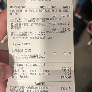 HERMÈS BELT STRAP ONLY GOLD/NOIR WORN TWICE